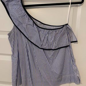 J. Crew One Shoulder Top